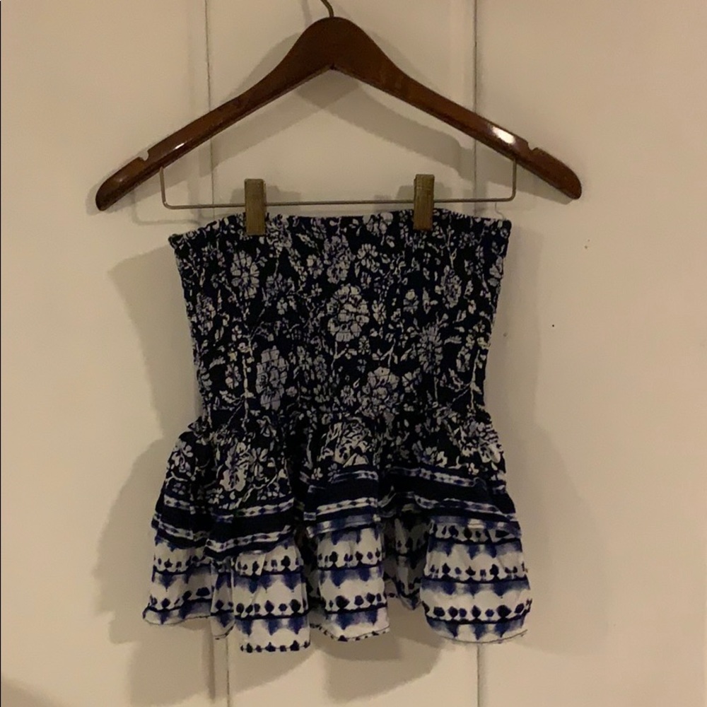 floral tube top